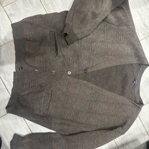 Wolsey Men’s Cardigan - XXL - Greige